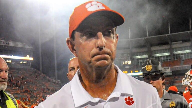 Dabo Swinney’s Buyout Revealed As Clemson Football Struggles Again To Start 2025