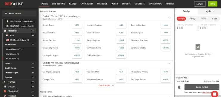 BetOnline Best New Betting Sites