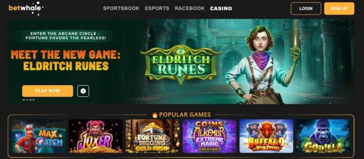 New gambling site games at BetWhale