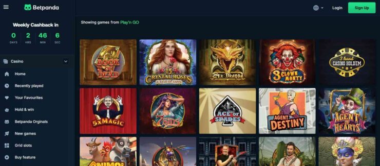 Play n'GO games at BetPanda Casino
