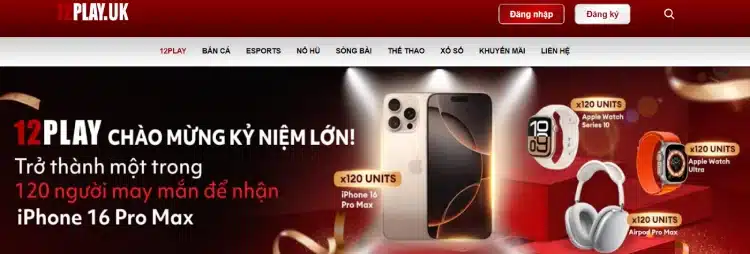 12Play - Nhà cái uy tín, cung cấp kho game cá cược đa dạng