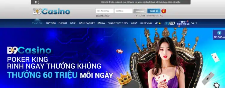 B9Casino - Sân chơi cá cược uy tín, minh bạch, tỷ lệ thưởng cạnh tranh