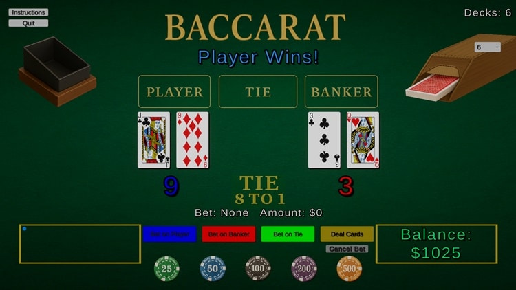 Baccarat Truyền Thống là biến thể phổ biến nhất