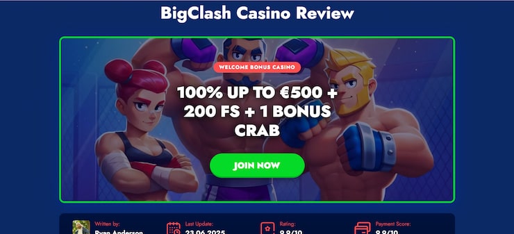 BigClash is the no.1 best payout casino in NZ