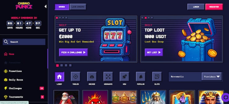 Step 1: Choose your Novomatic casino