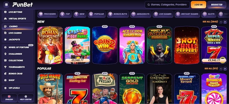 Funbet offers the best loyalty program for the best payout casinos for NZ