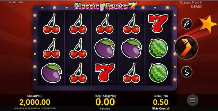 Game quay hũ 5 cuộn chủ đề Hoa Quả cực hấp dẫn