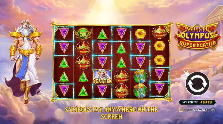Gates of Olympus Super Scatter Landing Page