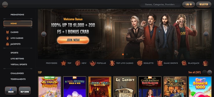 Gransino offers a pokie selection with an average RTP of 96%+