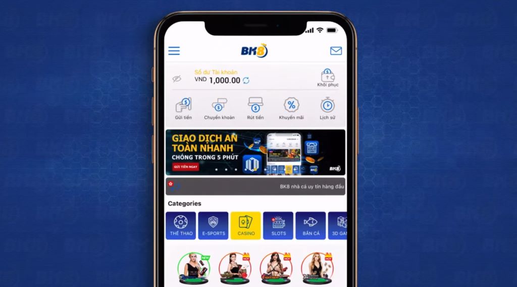 Nạp tiền và chuyển quỹ