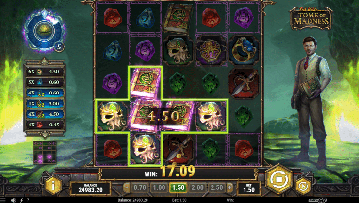 Rich Wilde and the Tome of Madness Bonus Round Gameplay