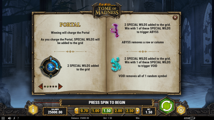 Rich Wilde and the Tome of Madness Portal Effects