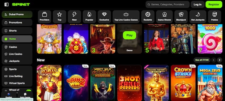 Spinit casino offers hundreds of megaways pokies for players to enjoy