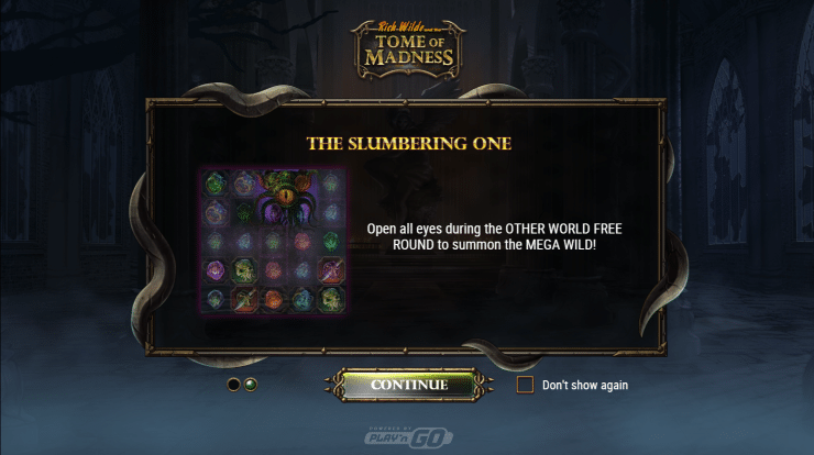 Step 1 Launch the Rich Wilde and the Tome of Madness slot