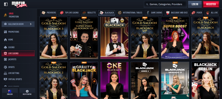 Play high payout games at Mafia Casino in Australia