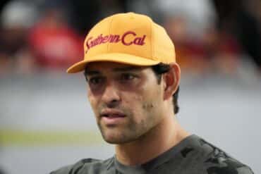 Mark Sanchez stares and looks.