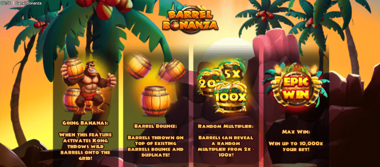 Barrel Bonanza In-Game Features