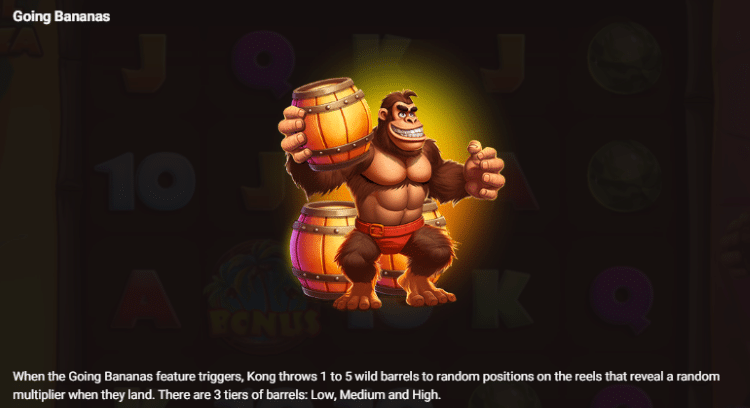 Barrel Bonanza Slot Going Bananas Feature