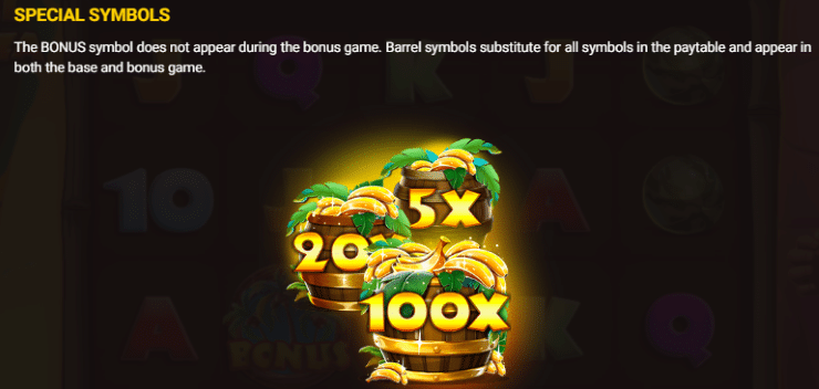 Barrel Bonanza Special Symbols