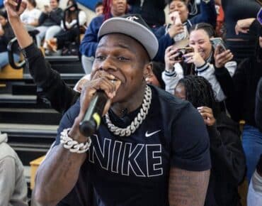 DaBaby Makes Bulls Fans Remove Their Jerseys Before Taking Photo Together