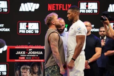 Jake Paul fights Anthony Joshua.