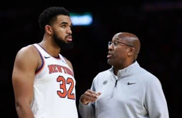 New York Knicks Star Karl-Anthony Towns, Coach Mike Brown In 'Good Place'