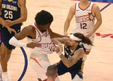 WATCH: Pelicans Jose Alvarado, Suns Mark Williams Ejected After Fight