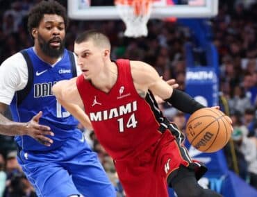 WATCH: Referee Hits Heat Star Tyler Herro In Groin With Ball Before Technical Free Throw