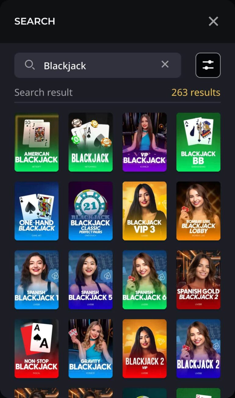 ブラックジャック instant casino インスタントカジノ