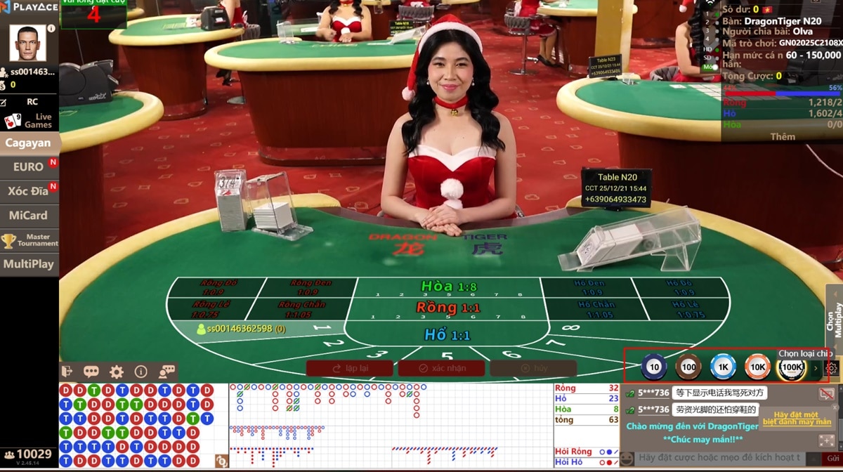 Top 10+ sòng casino chơi Dragon Tiger Đẳng Cấp Thưởng Lớn