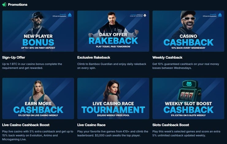 Crypto Casinos Bonuses and Promotions