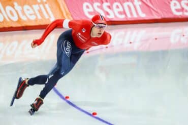 Sander Eitrem sets the men’s World Record in the men’s 5000m speed skating