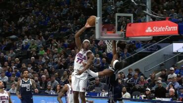 Watch: VJ Edgecombe Blocks The Same Shot Twice Vs. Mavericks