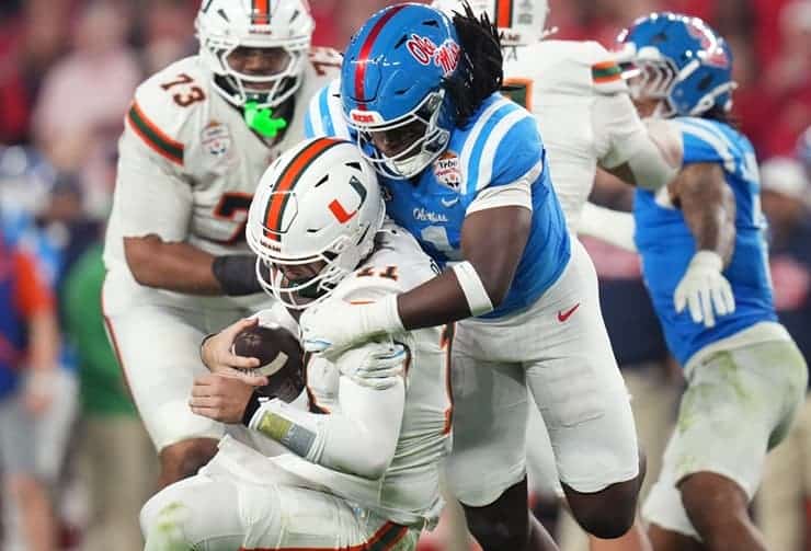 CFP Semifinal Fans Respond to Carson Beck, Miami Rushing Past Ole Miss In Fiesta Bowl