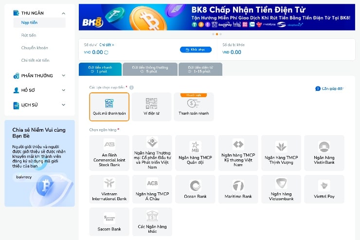 gui tien vao bk8