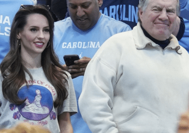 Bill Belichick Stands Next To Girlfriend Jordon Hudson Wearing Shirt Linked To Robert Kraft Scandal