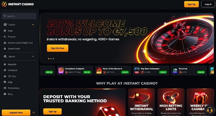 កាស៊ីណូអនឡាញ Instant Casino កម្ពុជា