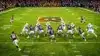 Overhead view of NFL no-huddle offensive formation on field showing fast-paced play setup