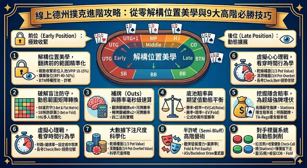 線上撲克牌進階攻略