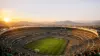 Estadio Azteca stadium packed with fans during golden hour, iconic venue for 2026 FIFA World Cup Group A matches