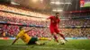 Turkey and Australia players in intense action during World Cup 2026 football match