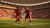 Portugal attacking during FIFA World Cup 2026 match in packed stadium with dramatic lighting