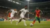 England vs Ghana World Cup 2026 match action at stadium with players competing for the ball