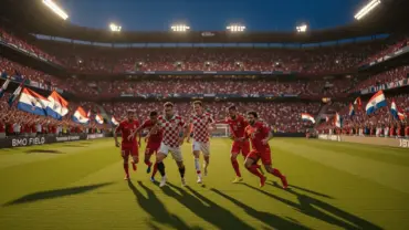 Croatia vs Panama World Cup 2026 match at BMO Field stadium with players in action