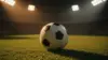 Soccer ball on stadium pitch under dramatic floodlights for World Cup betting predictions