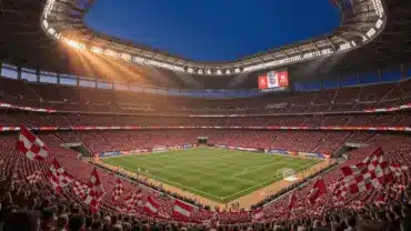 AT&T Stadium in Arlington packed with fans for England vs Croatia World Cup 2026 match