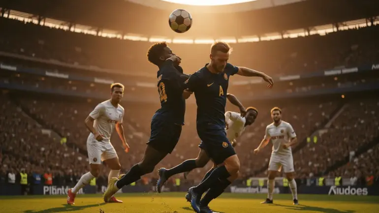 France national team attacking play during World Cup 2026 match with intense stadium atmosphere