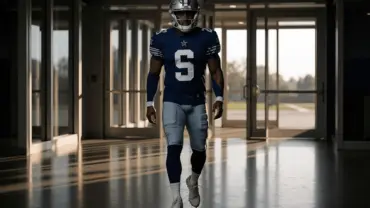NFL wide receiver arriving at Dallas Cowboys training facility for mandatory minicamp