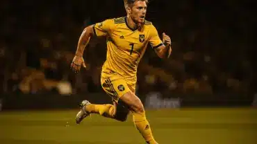 Swedish striker in action during high-stakes World Cup match