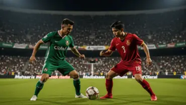 Mexico and South Korea players competing during World Cup 2026 match at Estadio Guadalajara
